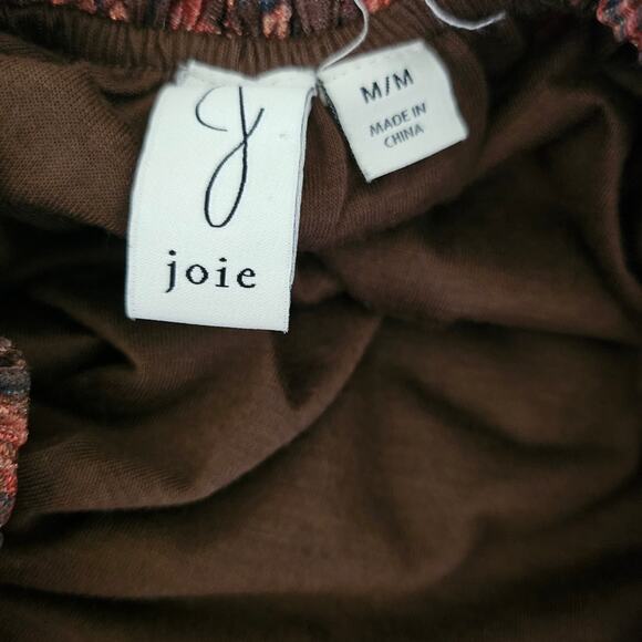 Joie Brown Paisley Sheer Blouse - Picture 8 of 10